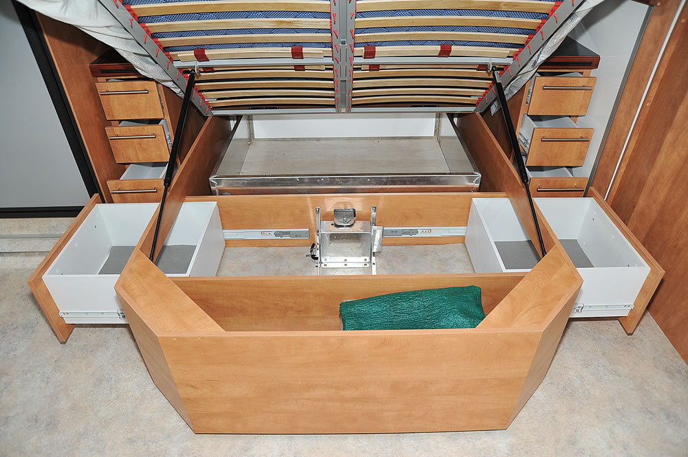 Wirraway 260 SL Motorhome Showing the slideout room