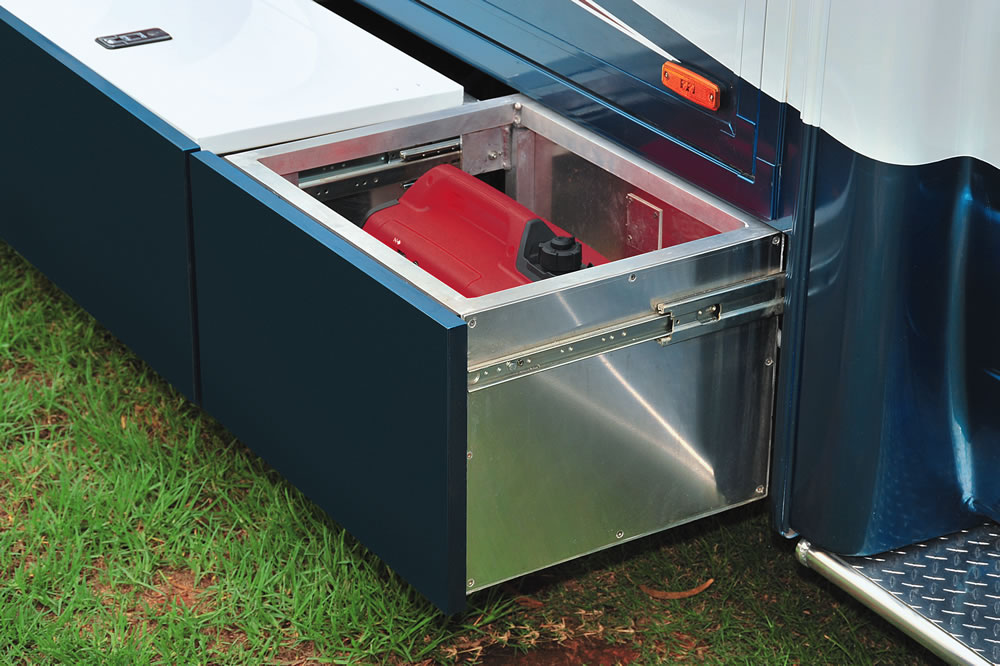 Wirraway 260 SL Motorhome Showing the slideout room