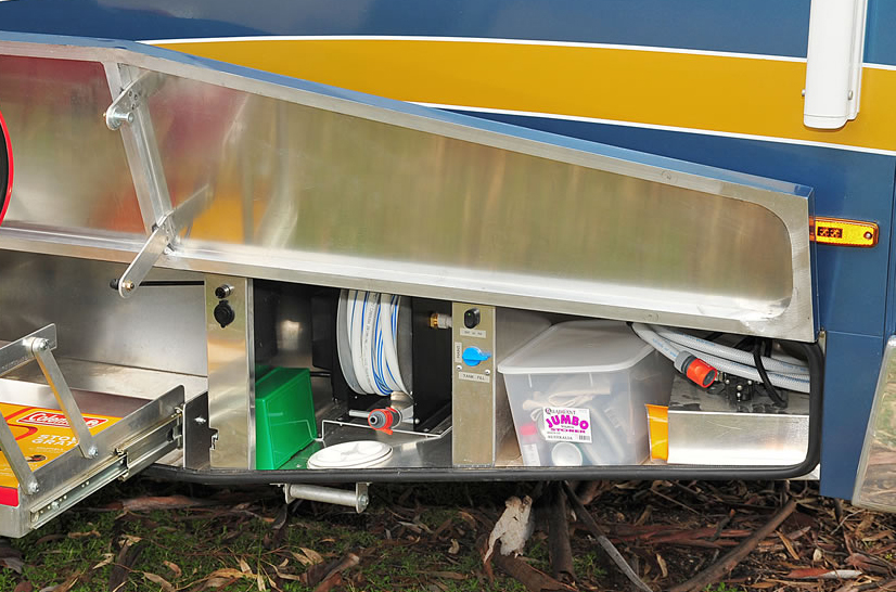 Wirraway 260 SL Motorhome Showing the slideout room