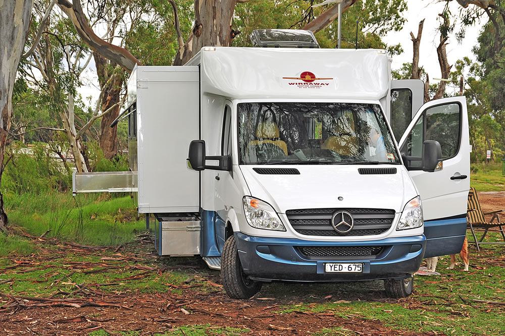 Wirraway 260 SL Motorhome Showing the slideout room