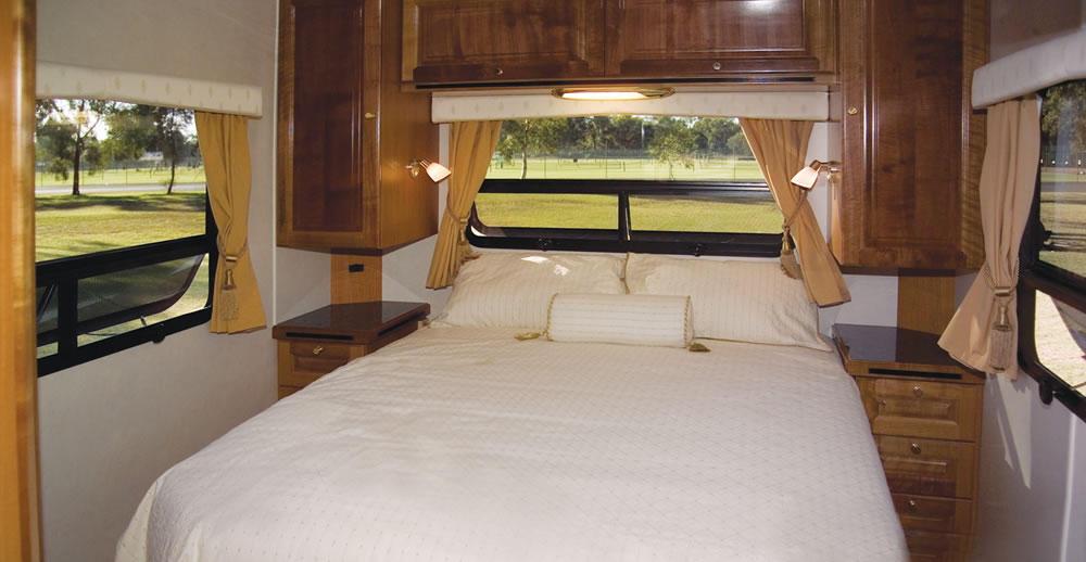Wirraway 260 SL Motorhome Showing the slideout room