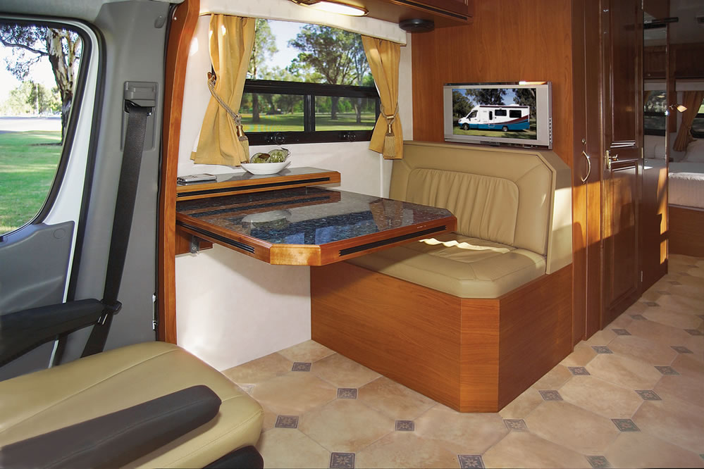 Wirraway 260 SL Motorhome Showing the slideout room