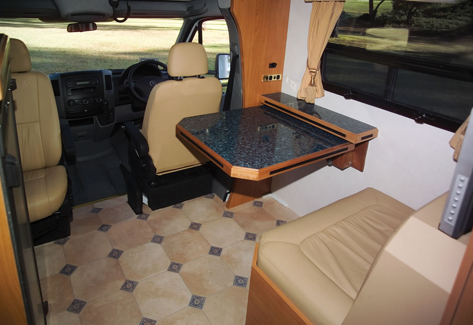 Wirraway 260 SL Motorhome Showing the slideout room