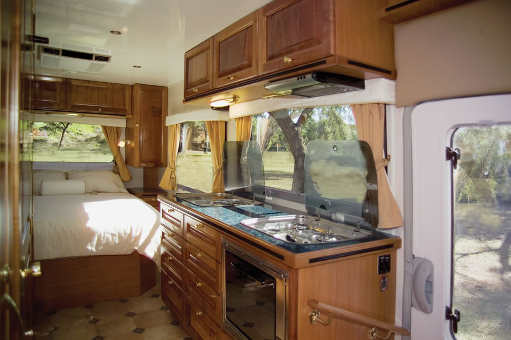 Wirraway 260 SL Motorhome Showing the slideout room