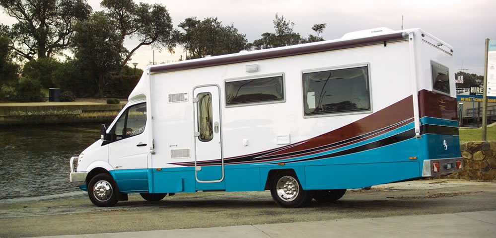 Wirraway 260 SL Motorhome Showing the slideout room