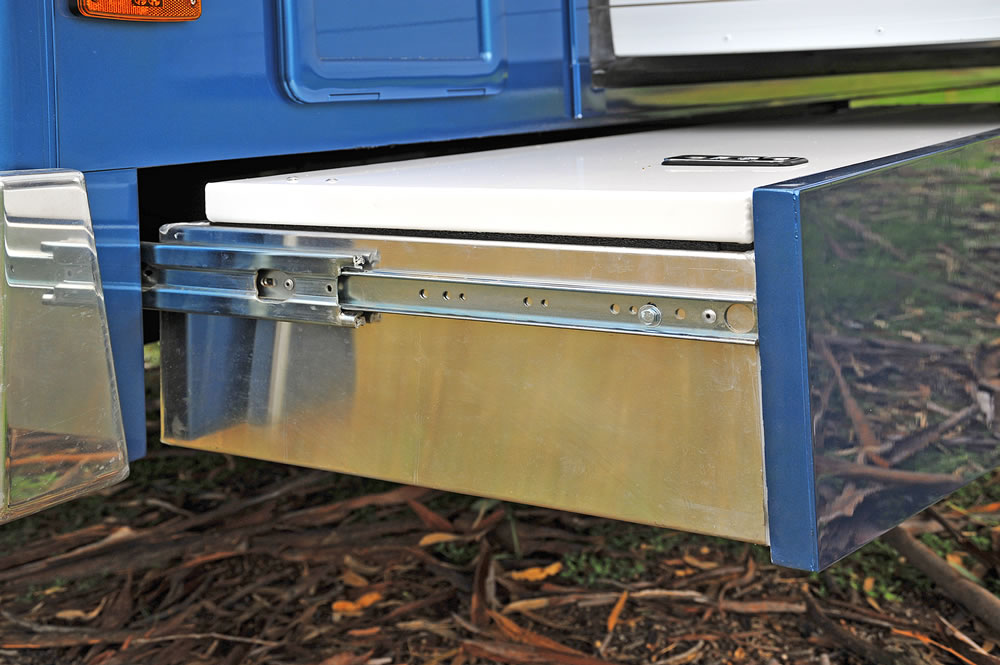 Wirraway 260 SL Motorhome Showing the slideout room