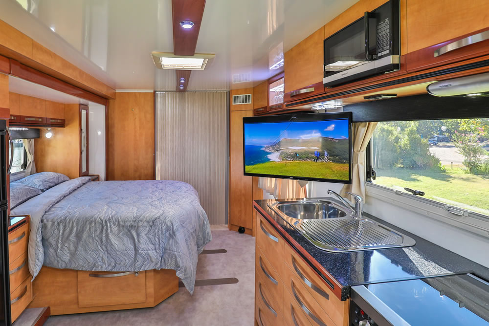 Wirraway 260 SL Motorhome Showing the slideout room