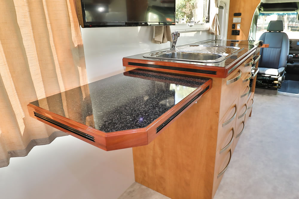 Wirraway 260 SL Motorhome Showing the slideout room