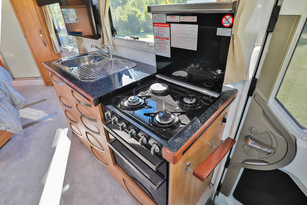 Wirraway 260 SL Motorhome Showing the slideout room