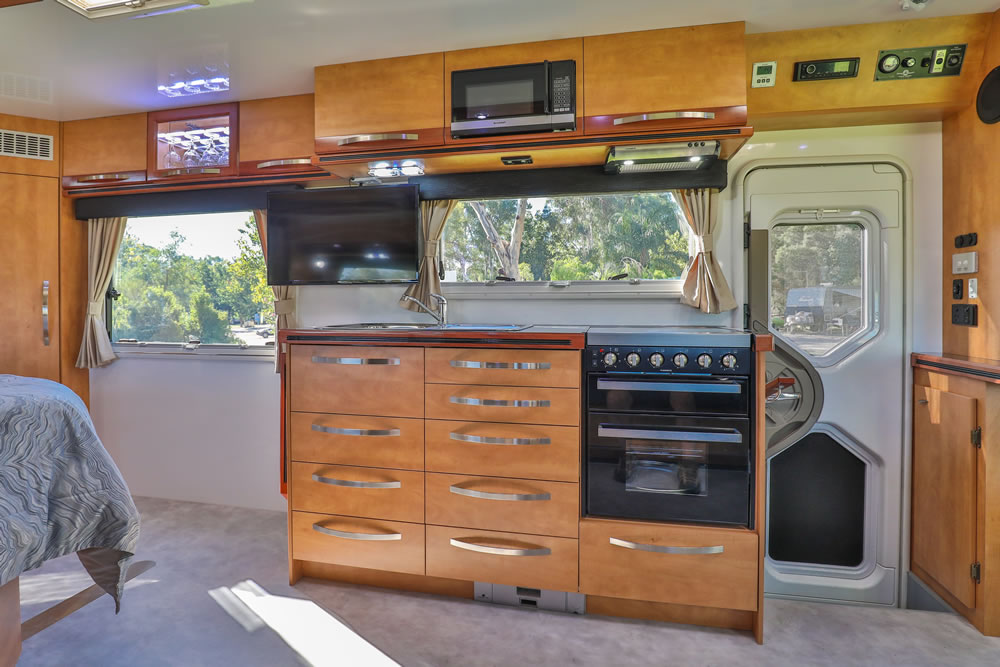 Wirraway 260 SL Motorhome Showing the slideout room