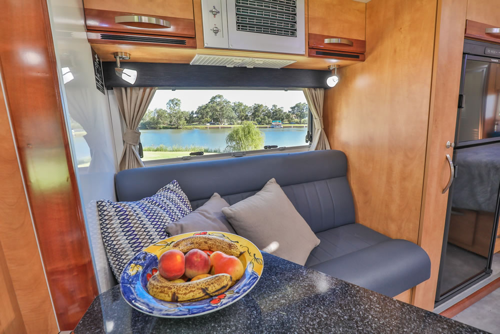 Wirraway 260 SL Motorhome Showing the slideout room