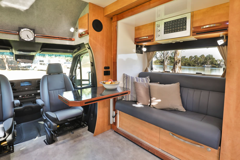 Wirraway 260 SL Motorhome Showing the slideout room