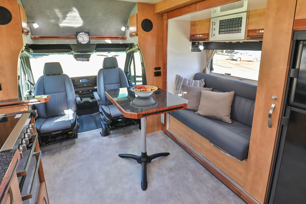 Wirraway 260 SL Motorhome Showing the slideout room