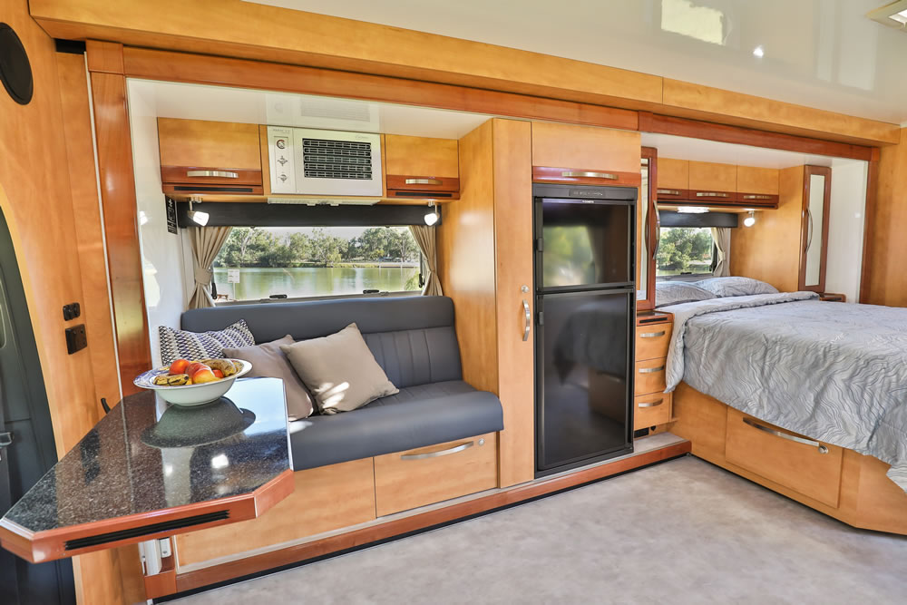 Wirraway 260 SL Motorhome Showing the slideout room