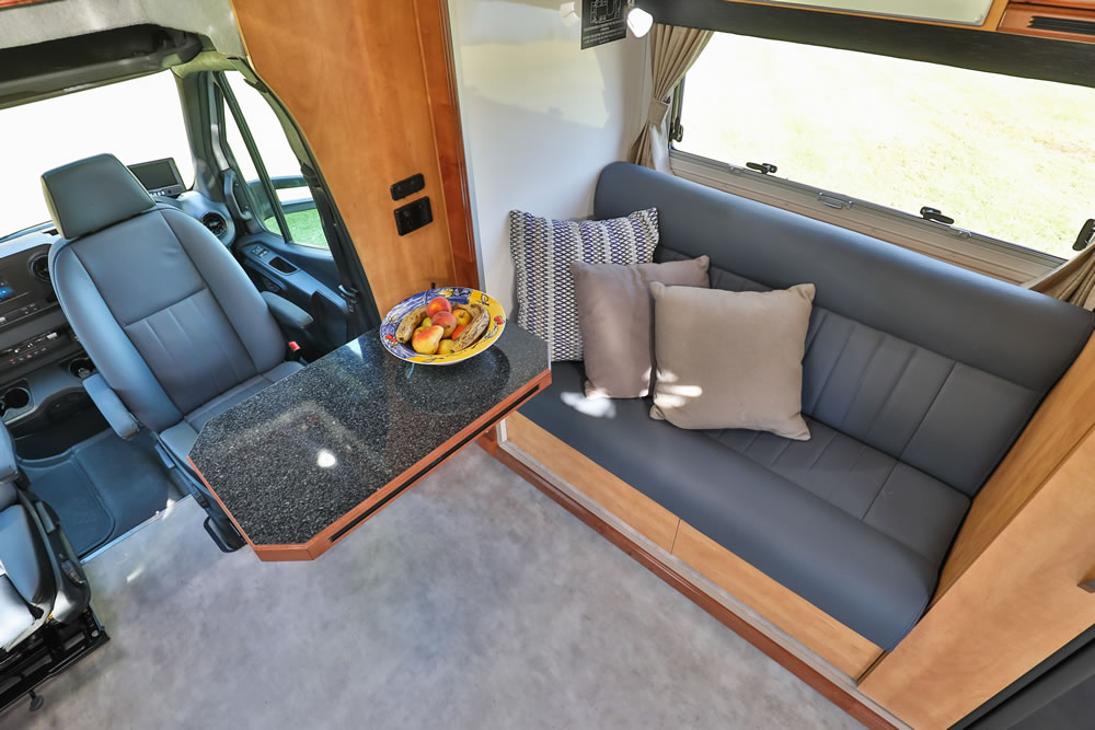 Wirraway 260 SL Motorhome Showing the slideout room