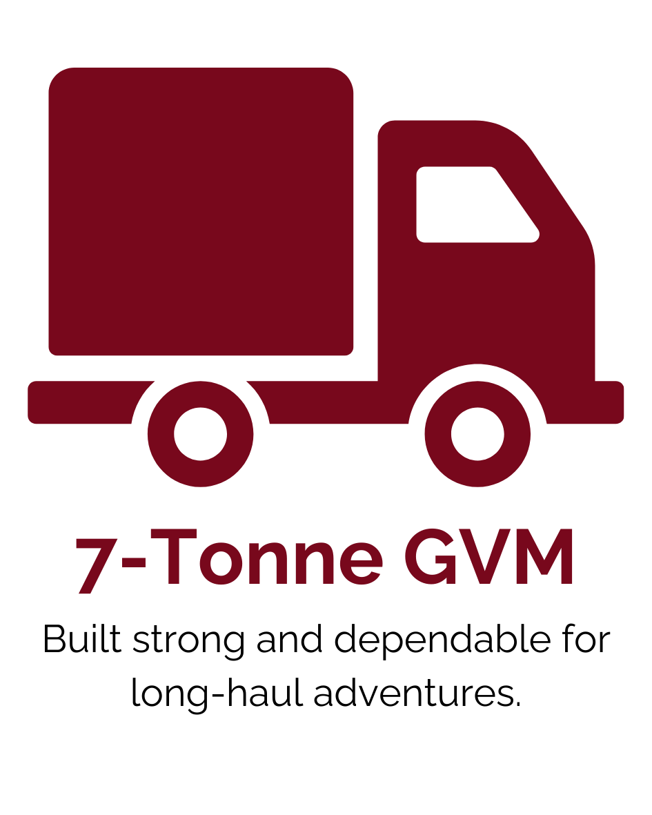 Icon - 7 tonne GVM: Built strong and dependable for long-haul adventures